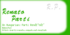 renato parti business card